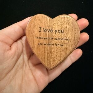 Heart-Shaped Wooden Keepsake